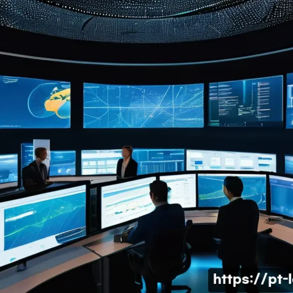 물류정보관리사로서 알아야 할 최신 물류 기술 - **Prompt 1: Futuristic Logistics Control Center with Real-time IoT Monitoring**
"A wide-angle, p...